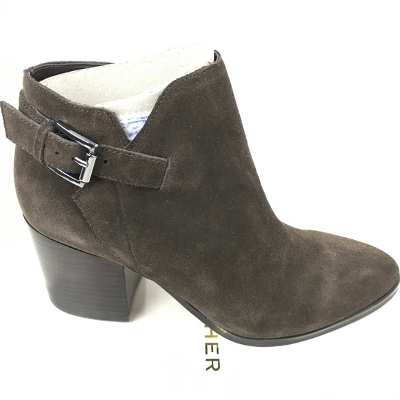 Marc Fisher Shoes - Marc Fisher Suede Block Heel Ankle Boots 7